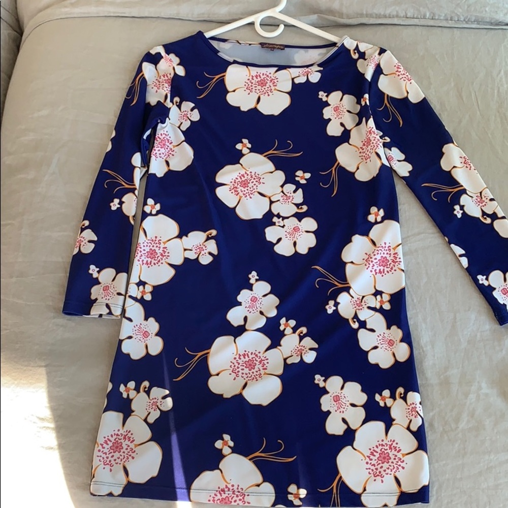 Glamourpuss blue foral size S dress